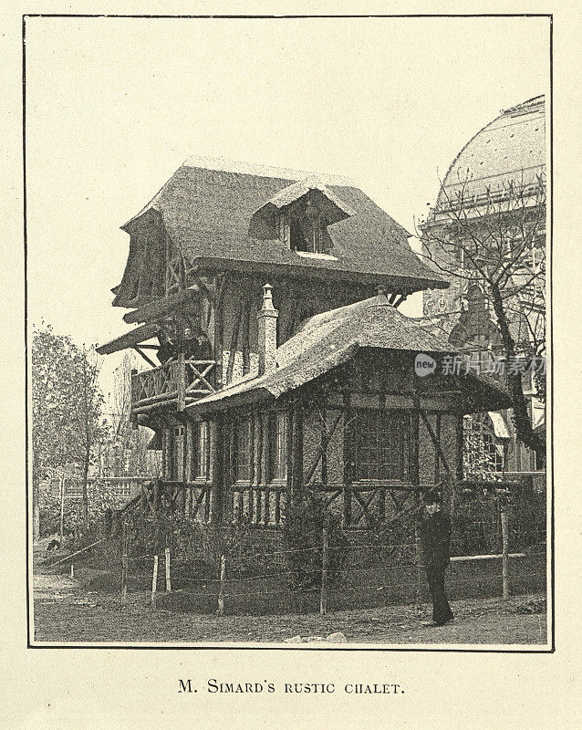 M. Simard的乡村小屋，巴黎世界博览会，1889年，19世纪